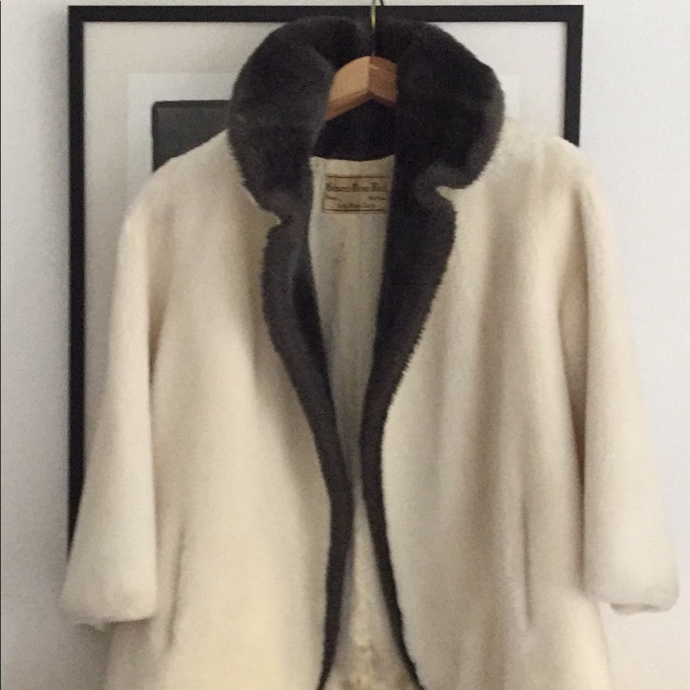 1950's short faux fur cocktail jacket
